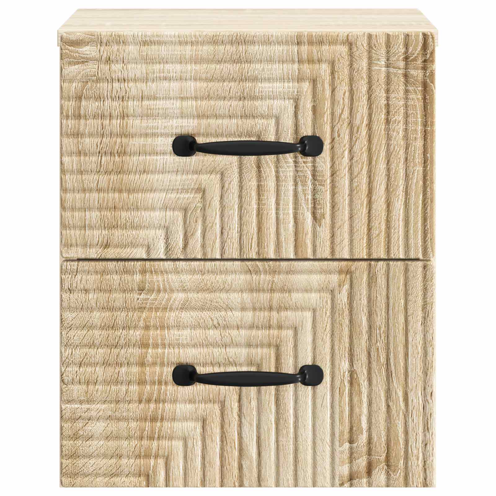 Τοίχου Κρεμαστό Κομοδίνο 2 pcs Sonoma Δρυς 34,5 x 33 x 40 εκ - Pakobazaar