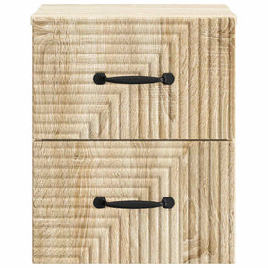 Τοίχου Κρεμαστό Κομοδίνο 2 pcs Sonoma Δρυς 34,5 x 33 x 40 εκ - Pakobazaar