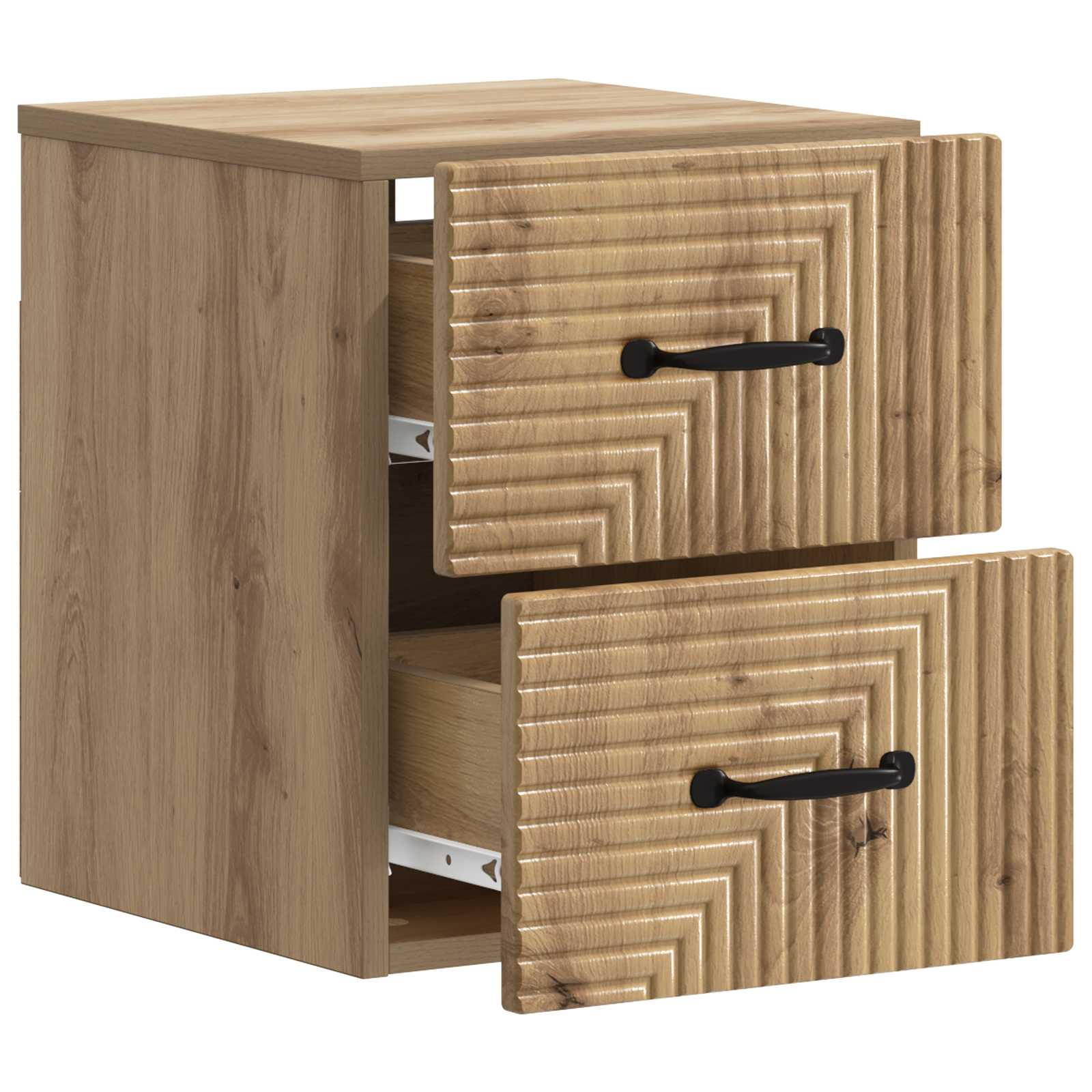 Τοίχου Κρεμαστό Κομοδίνο 2 pcs Artisan Δρυς 34,5 x 33 x 40 εκ - Pakobazaar