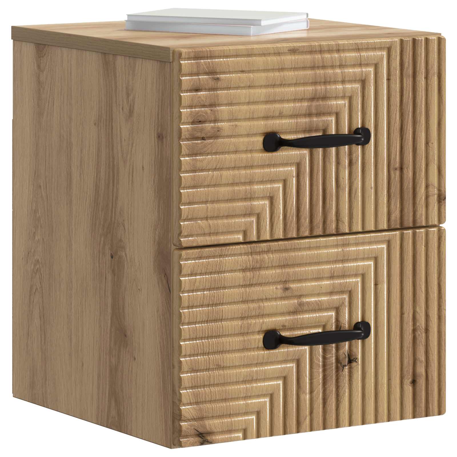 Τοίχου Κρεμαστό Κομοδίνο 2 pcs Artisan Δρυς 34,5 x 33 x 40 εκ - Pakobazaar