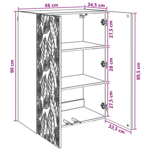Τοίχου Ντουλάπα Sonoma Δρυς 66 x 34,5 x 90 εκ - Pakobazaar