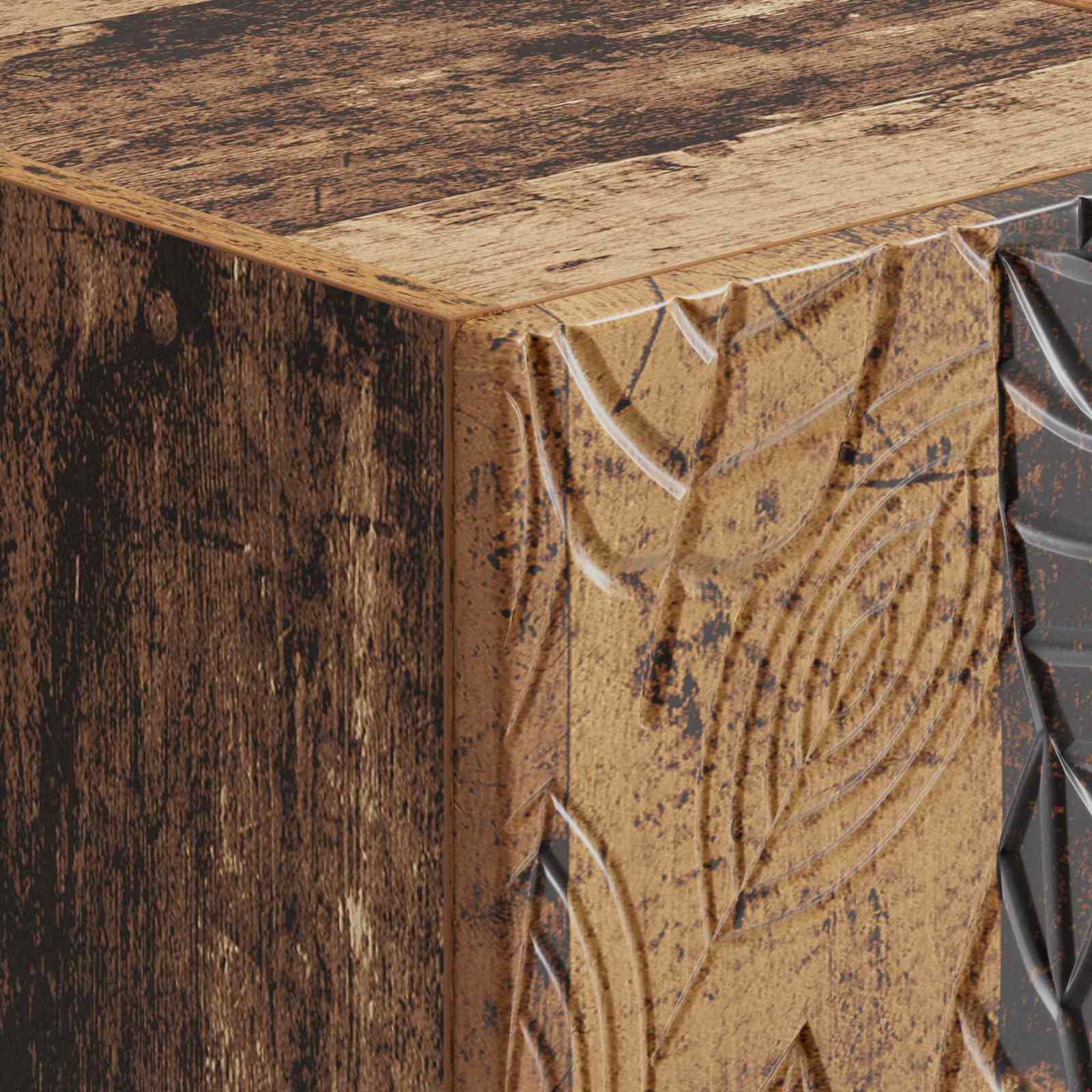 Τραπεζάκι Τοίχου 2 pcs Παλαιωμένο ξύλο 34,5 x 33 x 20 εκ. - Pakobazaar