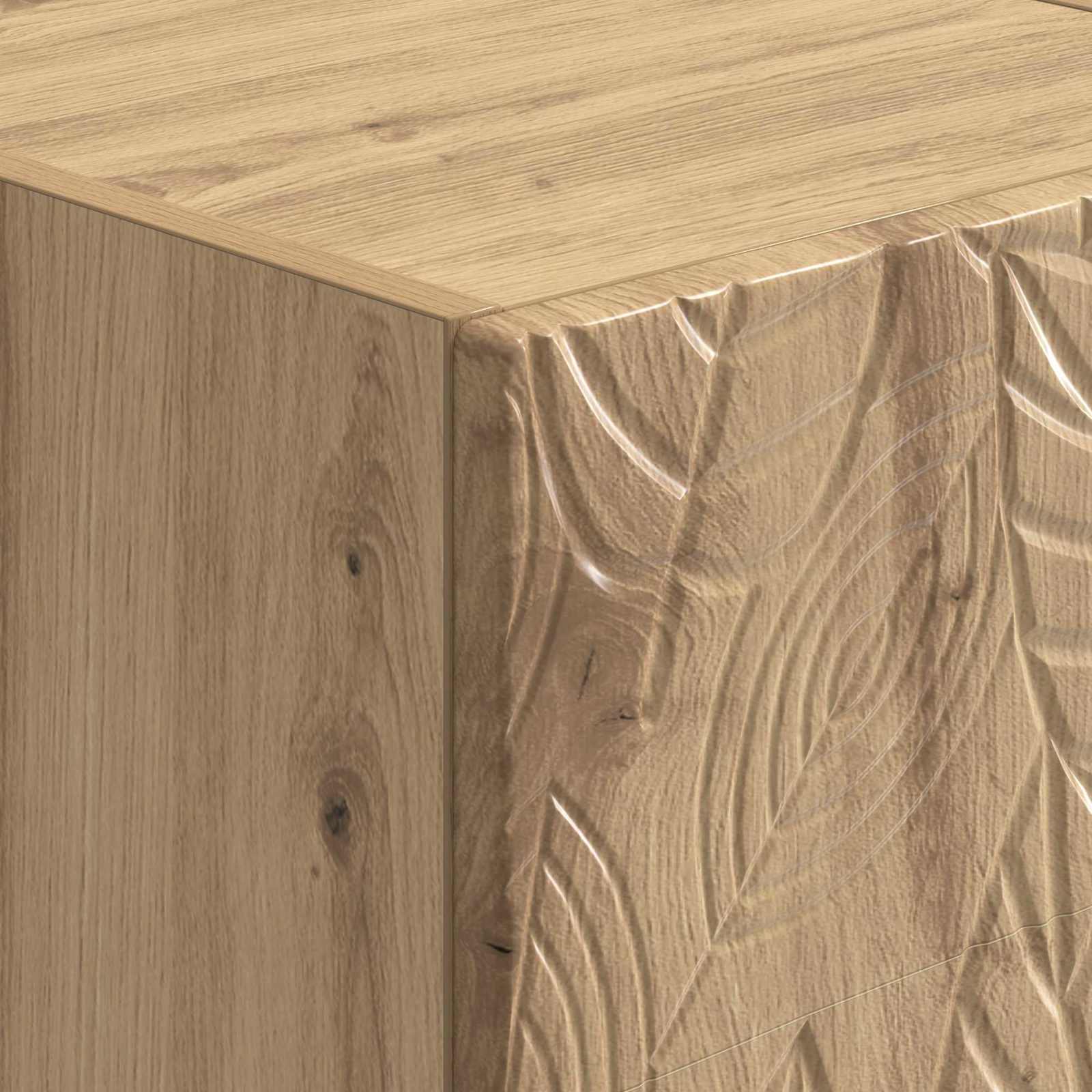 Τοίχου Κρεμαστό Κομοδίνο 2 pcs Artisan Δρυς 49 x 34,5 x 20 εκ. - Pakobazaar