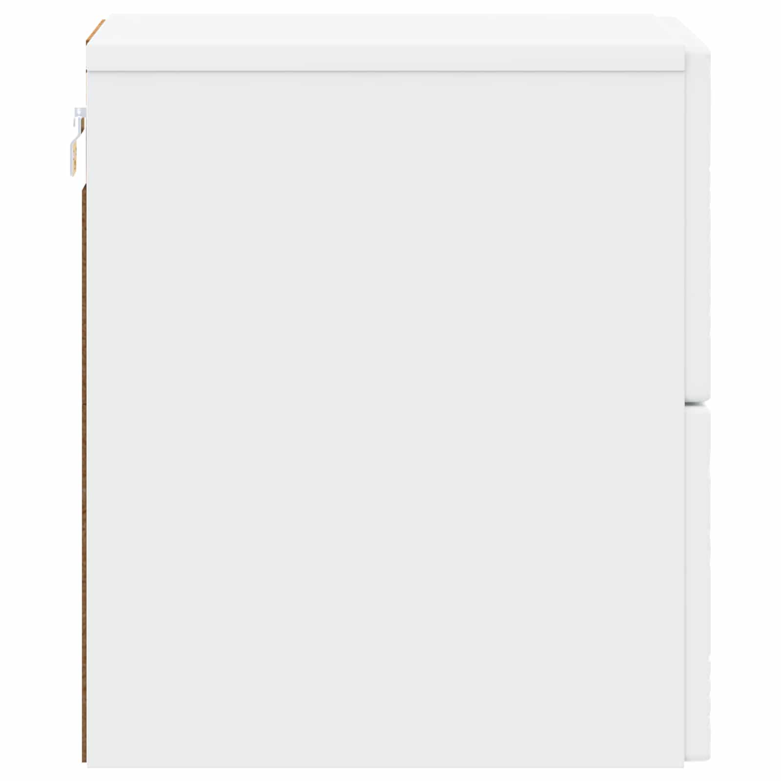 Τοίχου Κρεμαστό Κομοδίνο 2 pcs Λευκό 34,5 x 33 x 40 εκ - Pakobazaar