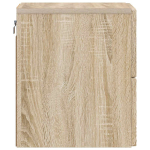 Τοίχου Κρεμαστό Κομοδίνο Sonoma Δρυς 34,5 x 33 x 40 εκ - Pakobazaar