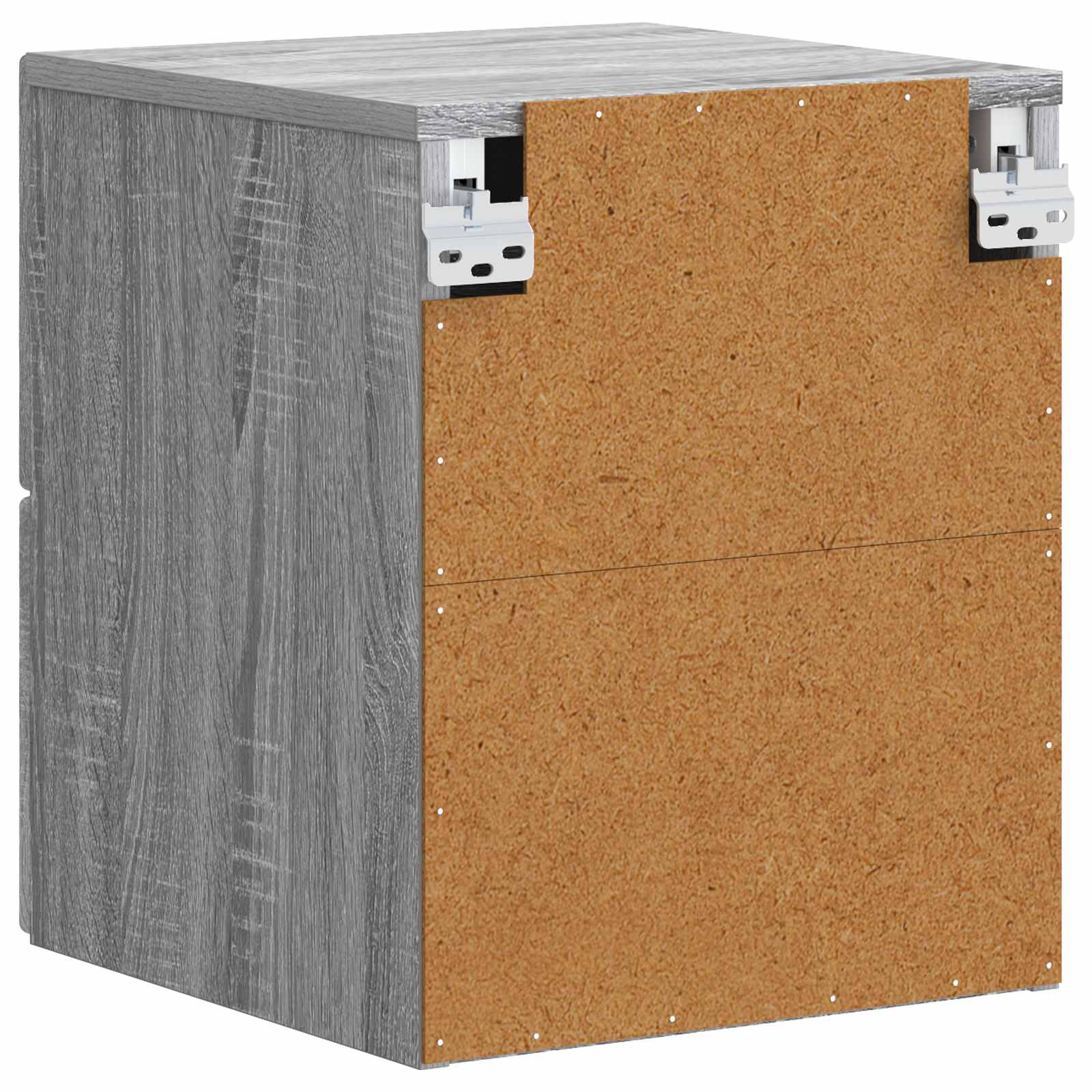 Τοίχου Κρεμαστό Κομοδίνο Γκρι Sonoma 34,5 x 33 x 40 εκ - Pakobazaar