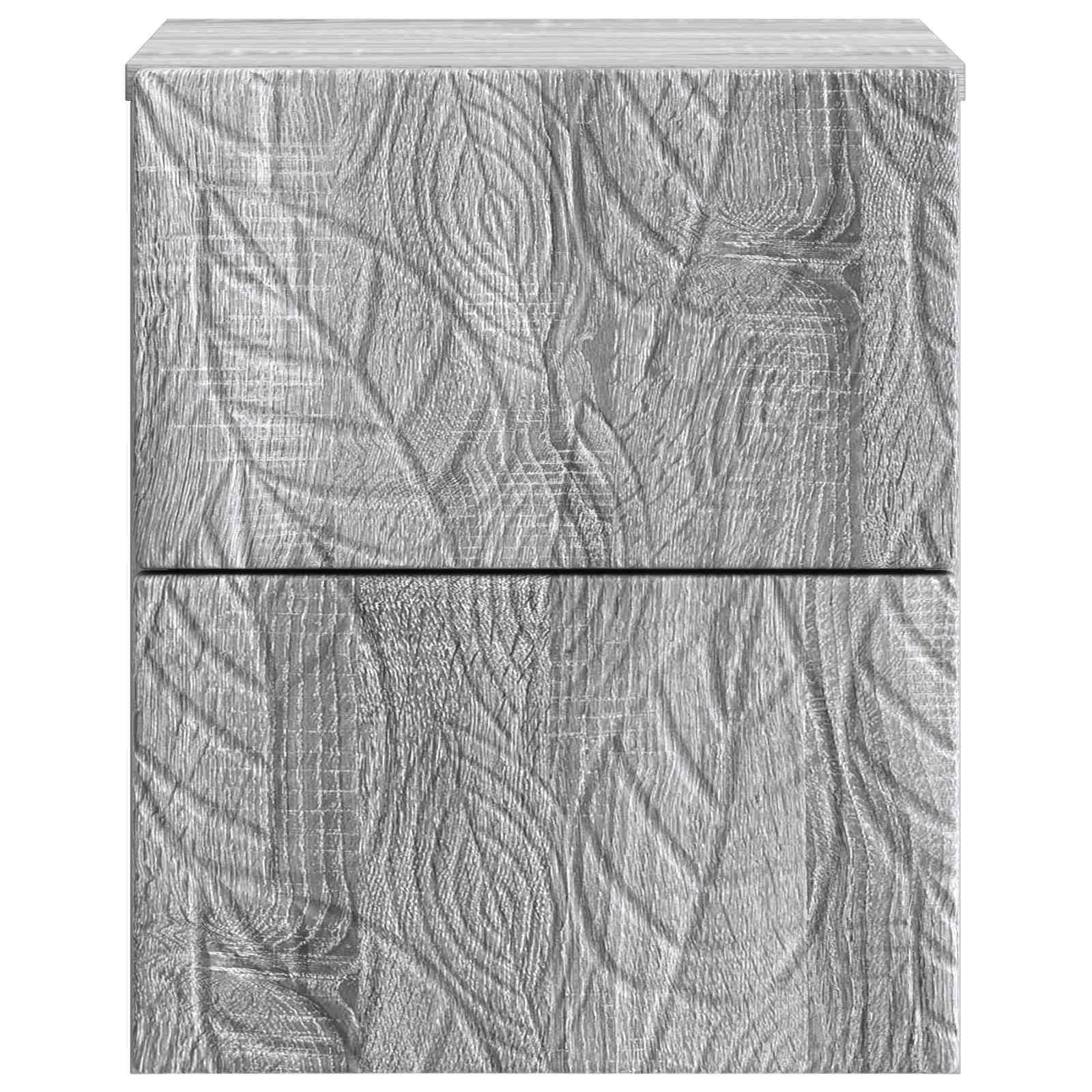 Τοίχου Κρεμαστό Κομοδίνο Γκρι Sonoma 34,5 x 33 x 40 εκ - Pakobazaar