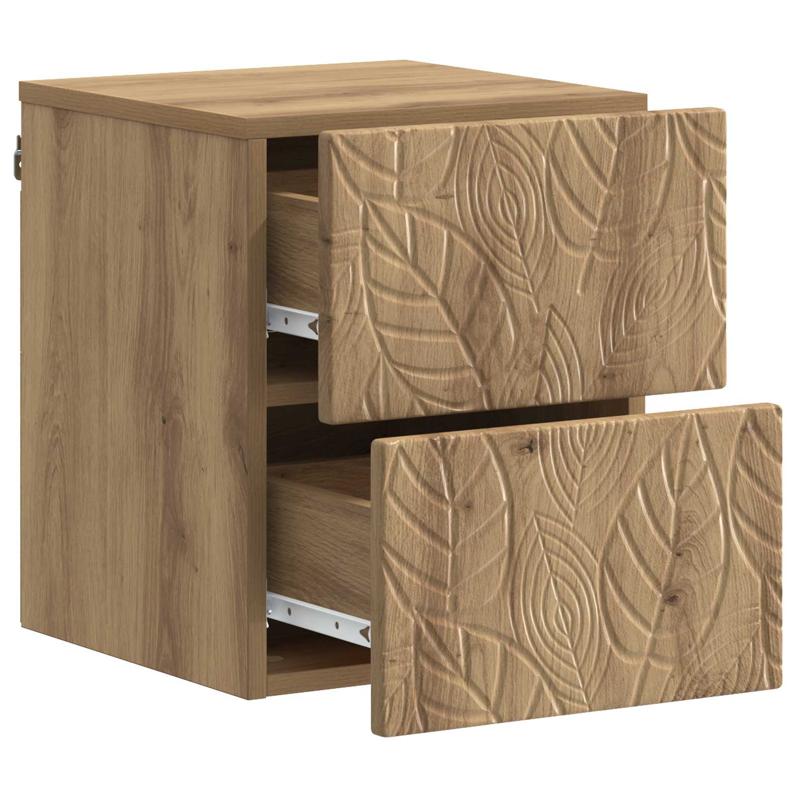 Τοίχου Κρεμαστό Κομοδίνο 2 pcs Artisan Δρυς 34,5 x 33 x 40 εκ - Pakobazaar