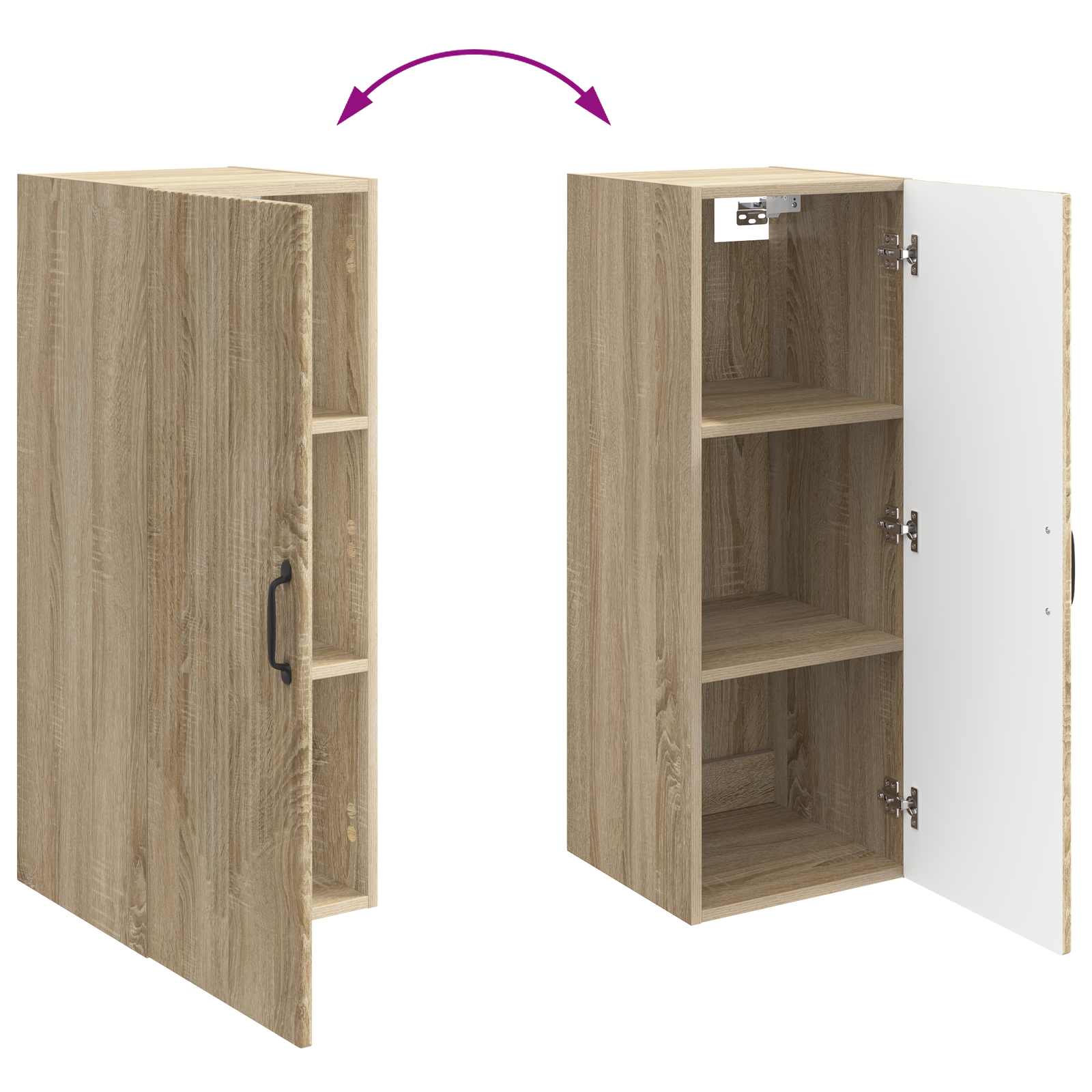 Τοίχου Ντουλάπα Sonoma Δρυς 33 x 34,5 x 90 εκ - Pakobazaar