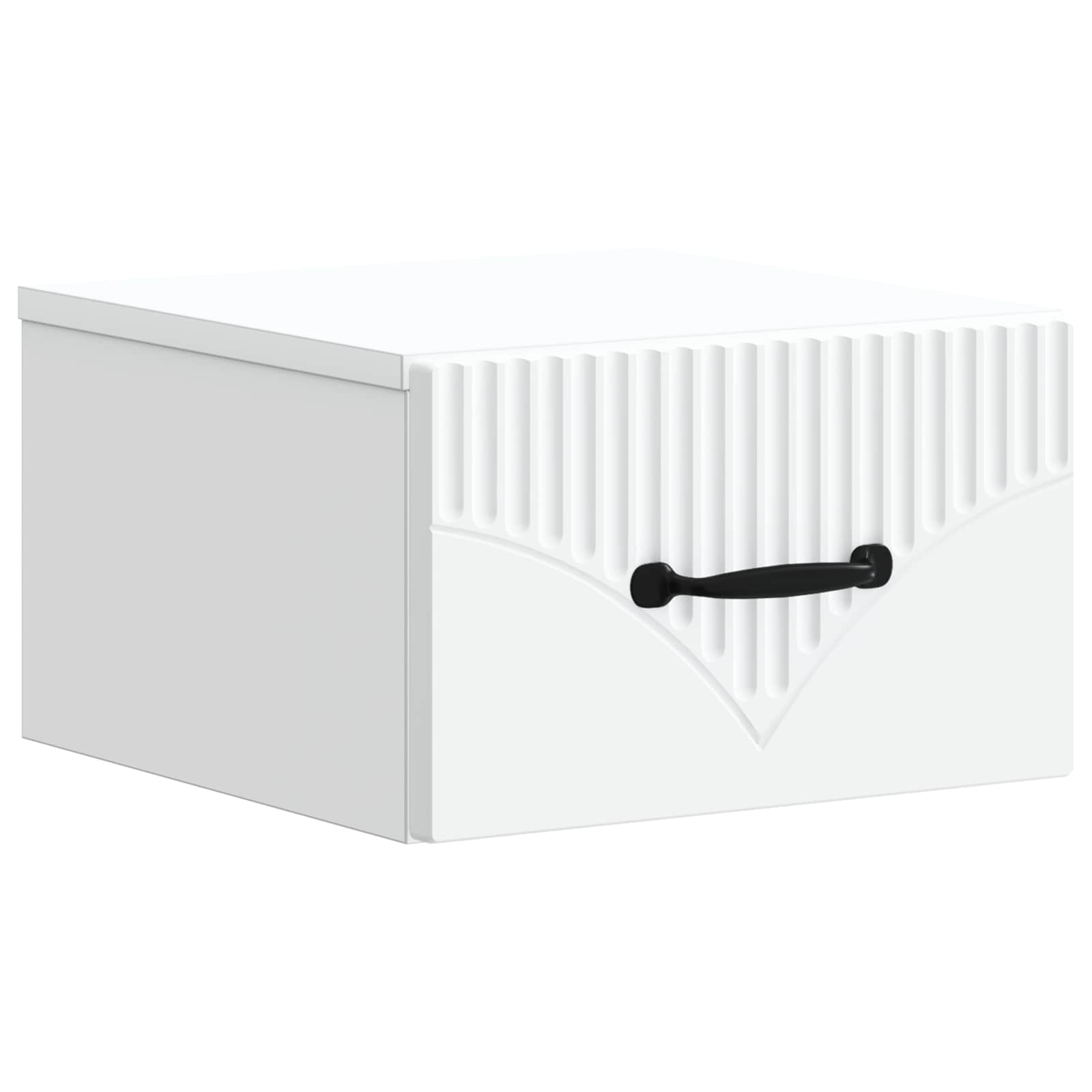 Τοίχου Κρεμαστό Κομοδίνο 2 pcs Λευκό 34,5 x 33 x 20 εκ. - Pakobazaar