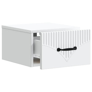 Τοίχου Κρεμαστό Κομοδίνο 2 pcs Λευκό 34,5 x 33 x 20 εκ. - Pakobazaar