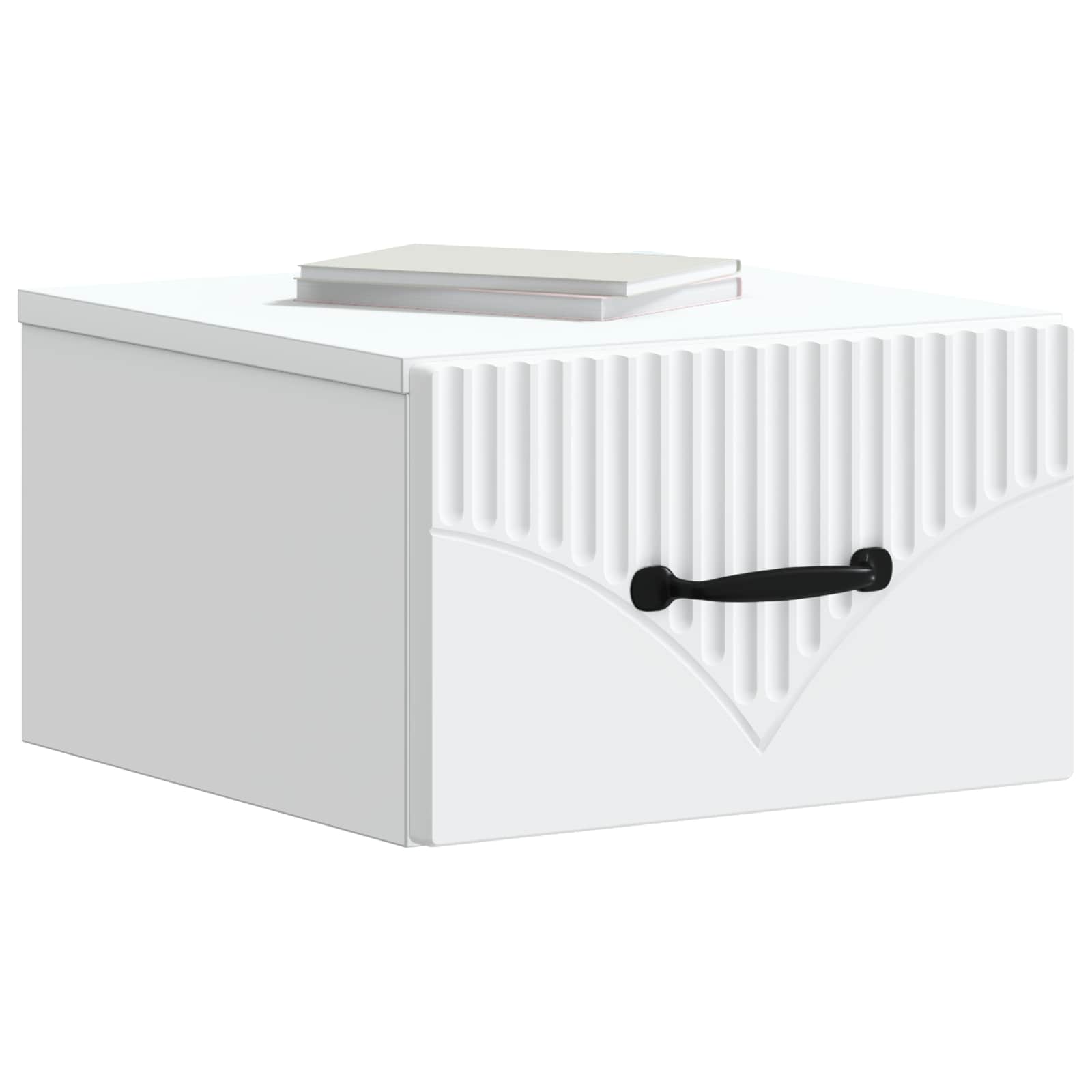 Τοίχου Κρεμαστό Κομοδίνο 2 pcs Λευκό 34,5 x 33 x 20 εκ. - Pakobazaar