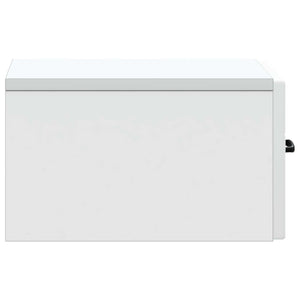 Τοίχου Κρεμαστό Κομοδίνο 2 pcs Λευκό 34,5 x 33 x 20 εκ. - Pakobazaar