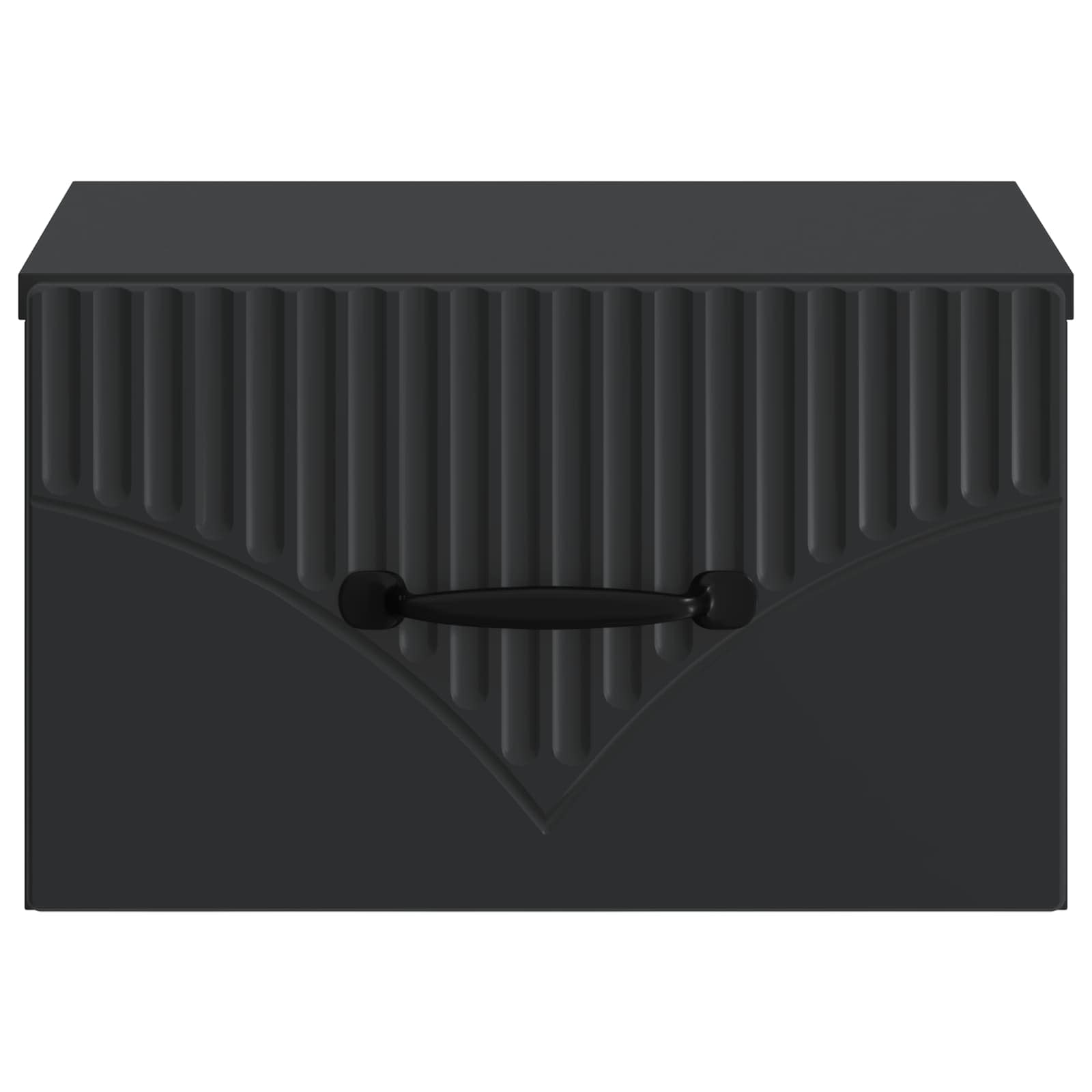 Τοίχου Κρεμαστό Κομοδίνο 2 pcs Μαύρο 34,5 x 33 x 20 εκ. - Pakobazaar