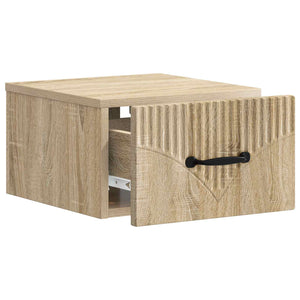 Τοίχου Κρεμαστό Κομοδίνο 2 pcs Sonoma Δρυς 34,5 x 33 x 20 εκ. - Pakobazaar