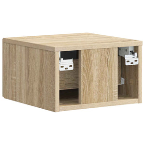 Τοίχου Κρεμαστό Κομοδίνο 2 pcs Sonoma Δρυς 34,5 x 33 x 20 εκ. - Pakobazaar
