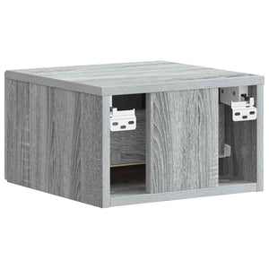 Τοίχου Κρεμαστό Κομοδίνο Γκρι Sonoma 34,5 x 33 x 20 εκ. - Pakobazaar
