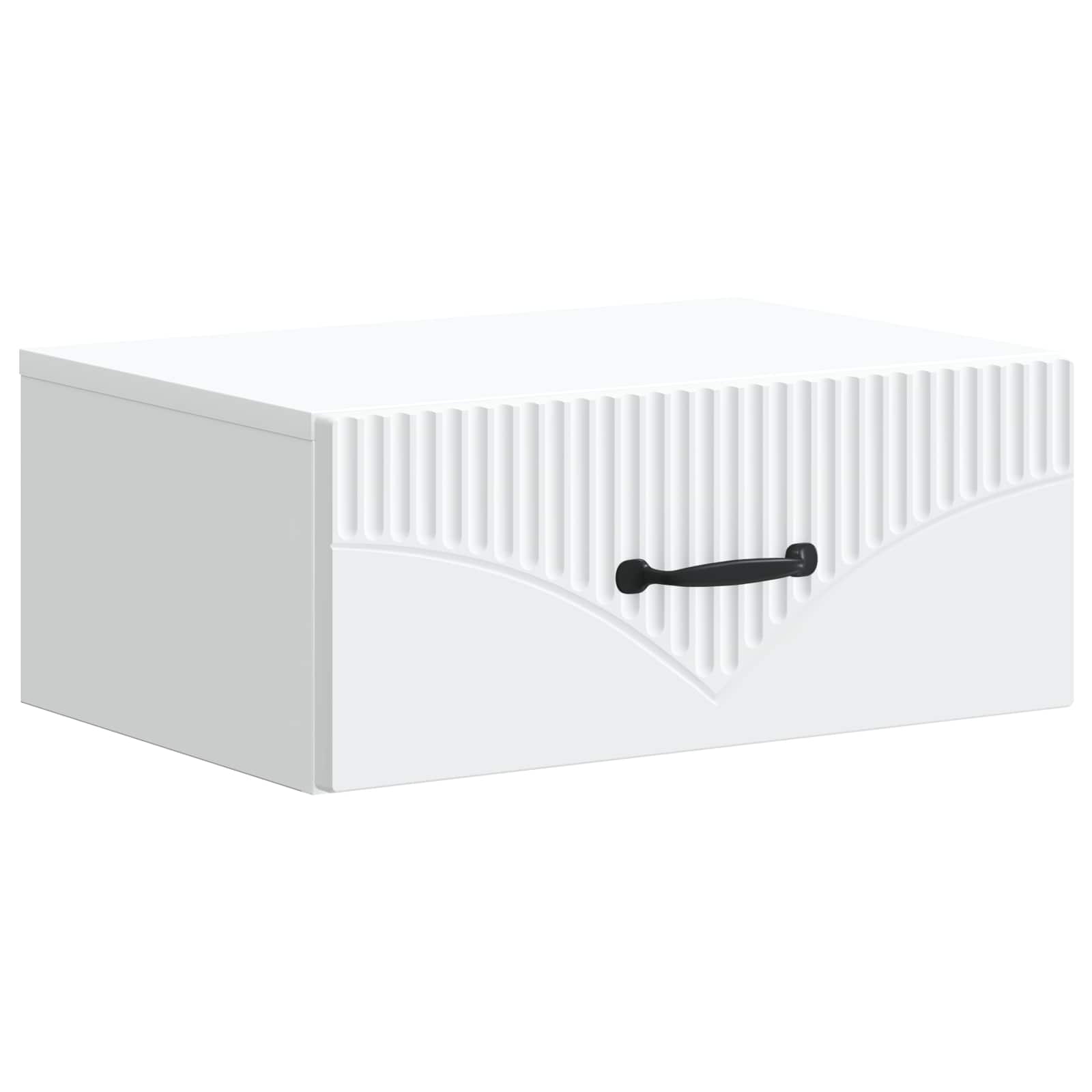 Τοίχου Κρεμαστό Κομοδίνο 2 pcs Λευκό 49 x 34,5 x 20 εκ. - Pakobazaar