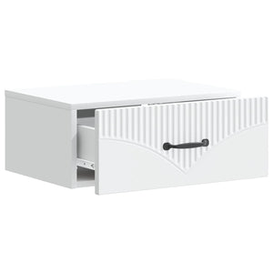 Τοίχου Κρεμαστό Κομοδίνο 2 pcs Λευκό 49 x 34,5 x 20 εκ. - Pakobazaar