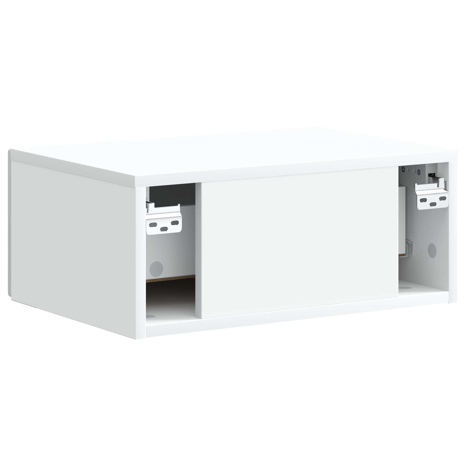 Τοίχου Κρεμαστό Κομοδίνο 2 pcs Λευκό 49 x 34,5 x 20 εκ. - Pakobazaar