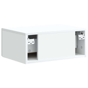 Τοίχου Κρεμαστό Κομοδίνο 2 pcs Λευκό 49 x 34,5 x 20 εκ. - Pakobazaar