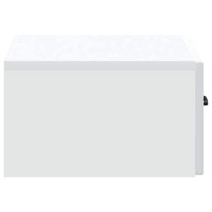 Τοίχου Κρεμαστό Κομοδίνο 2 pcs Λευκό 49 x 34,5 x 20 εκ. - Pakobazaar