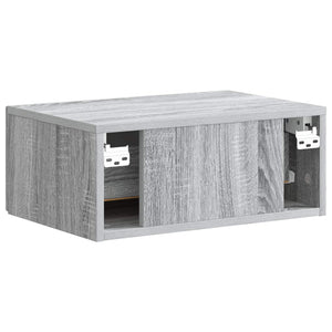 Τοίχου Κρεμαστό Κομοδίνο Γκρι Sonoma 49 x 34,5 x 20 εκ. - Pakobazaar