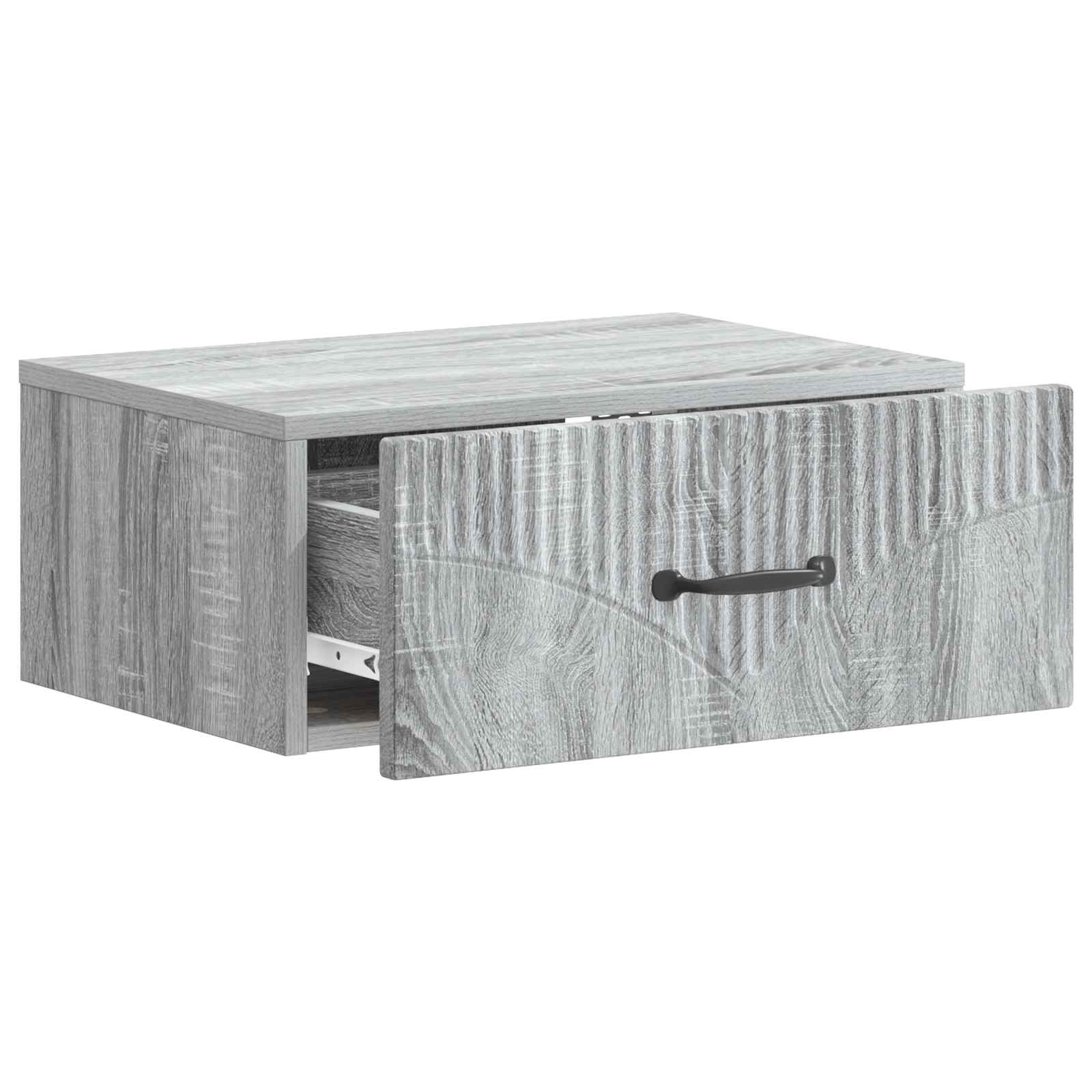 Τοίχου Κρεμαστό Κομοδίνο 2 pcs Γκρι Sonoma 49 x 34,5 x 20 εκ. - Pakobazaar