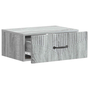 Τοίχου Κρεμαστό Κομοδίνο 2 pcs Γκρι Sonoma 49 x 34,5 x 20 εκ. - Pakobazaar