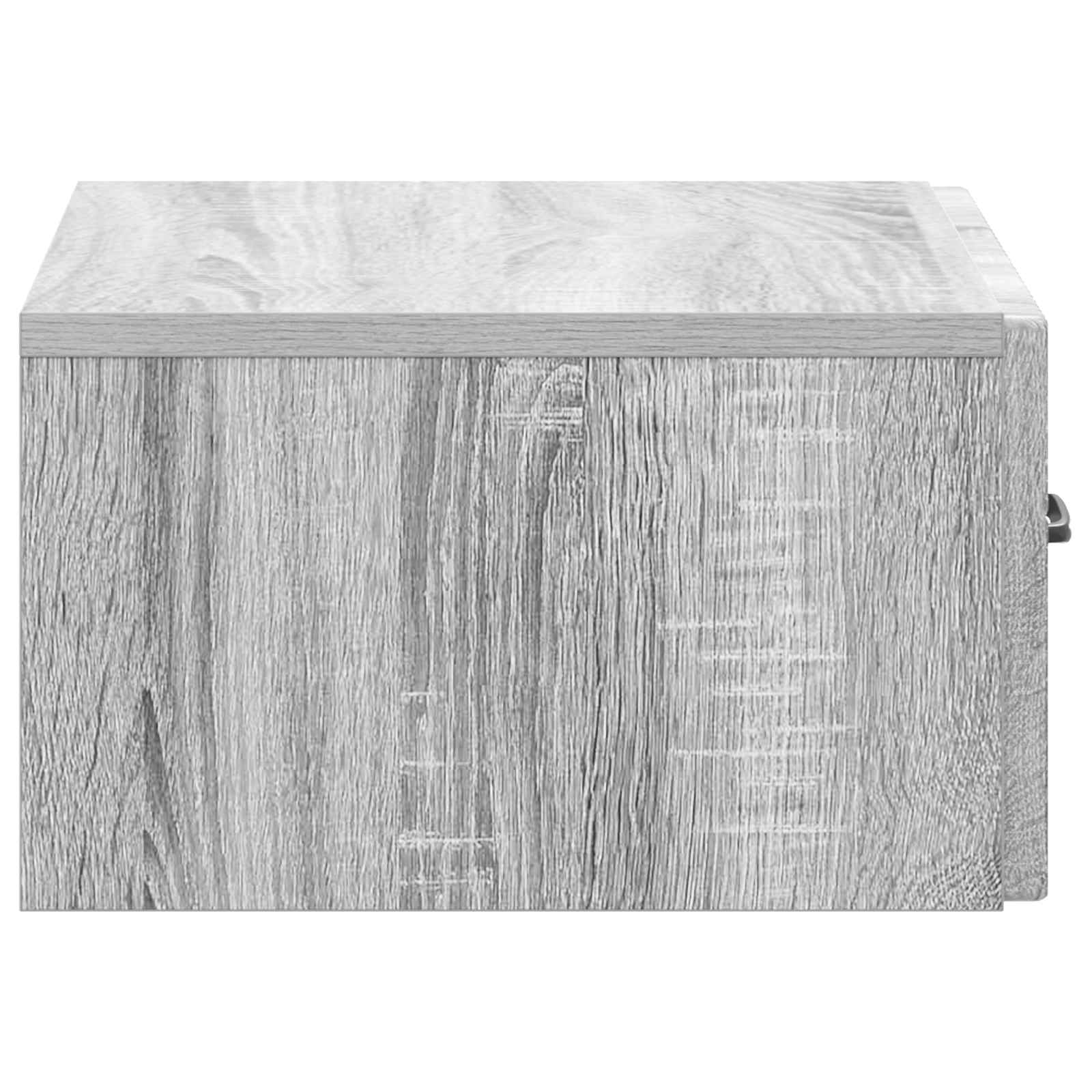 Τοίχου Κρεμαστό Κομοδίνο 2 pcs Γκρι Sonoma 49 x 34,5 x 20 εκ. - Pakobazaar