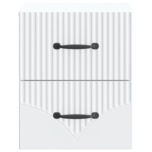 Τοίχου Κρεμαστό Κομοδίνο 2 pcs Λευκό 34,5 x 33 x 40 εκ - Pakobazaar