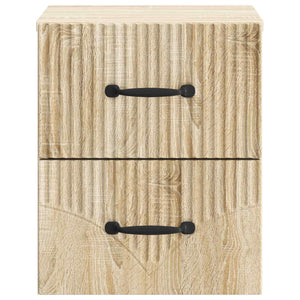 Τοίχου Κρεμαστό Κομοδίνο Sonoma Δρυς 34,5 x 33 x 40 εκ - Pakobazaar