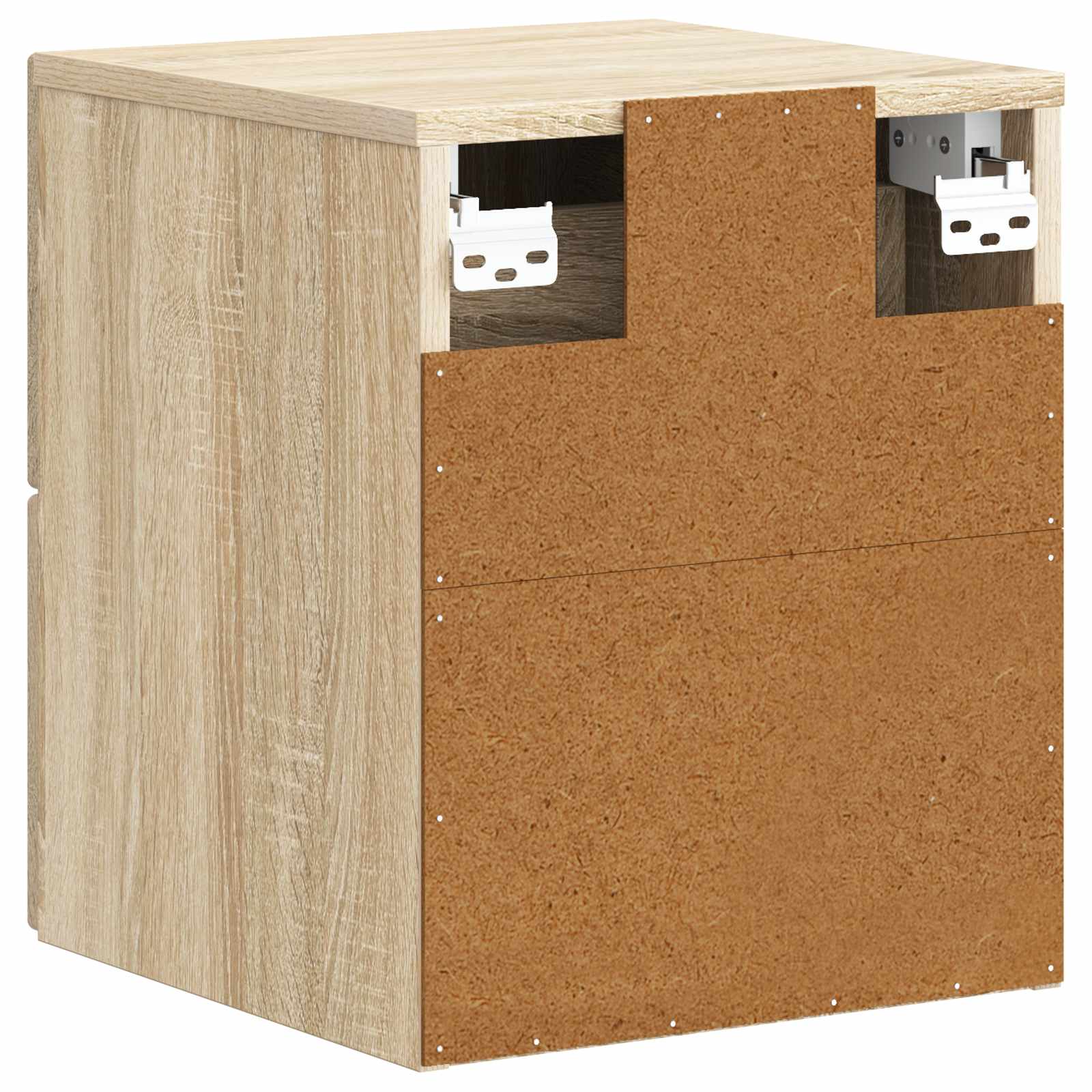 Τοίχου Κρεμαστό Κομοδίνο 2 pcs Sonoma Δρυς 34,5 x 33 x 40 εκ - Pakobazaar