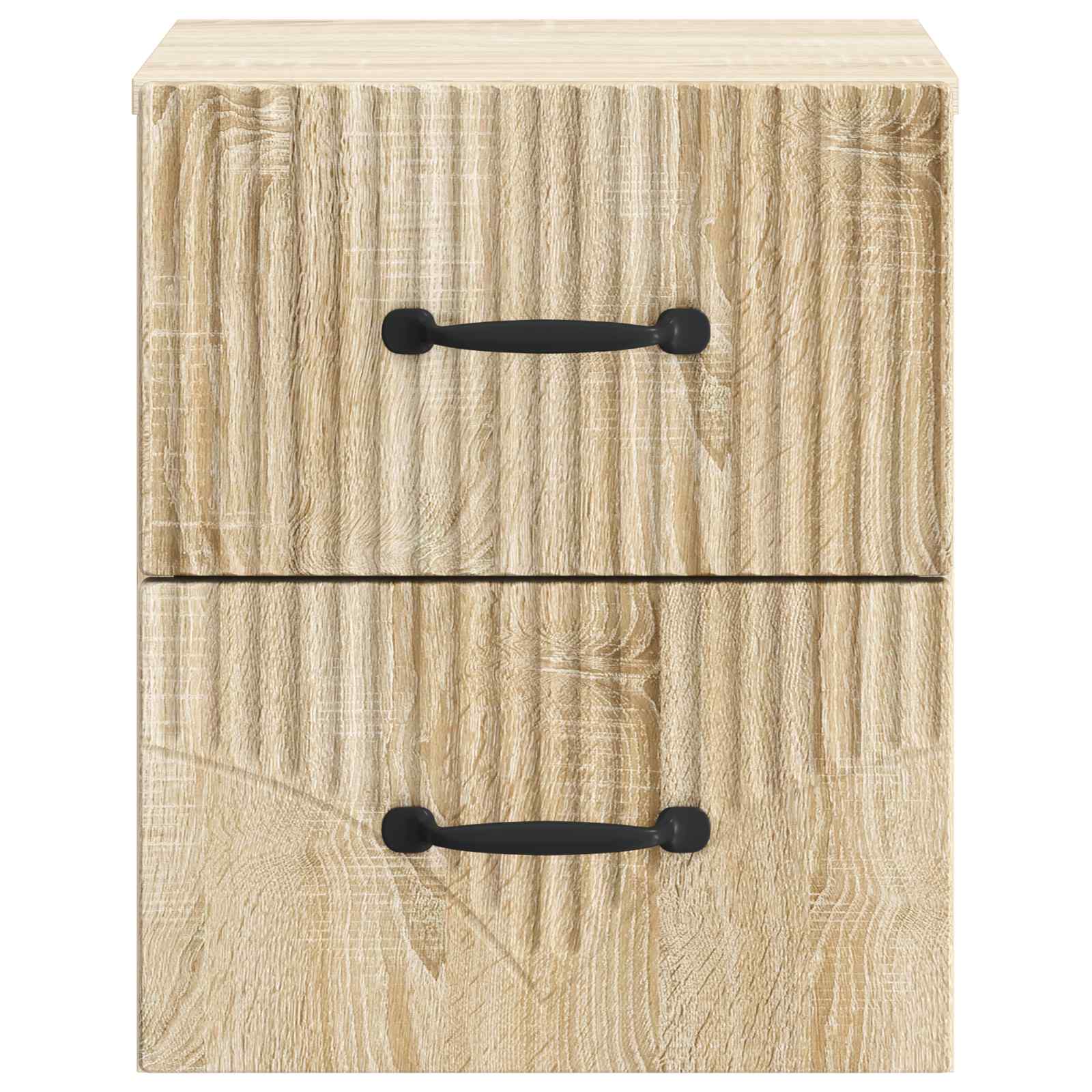 Τοίχου Κρεμαστό Κομοδίνο 2 pcs Sonoma Δρυς 34,5 x 33 x 40 εκ - Pakobazaar