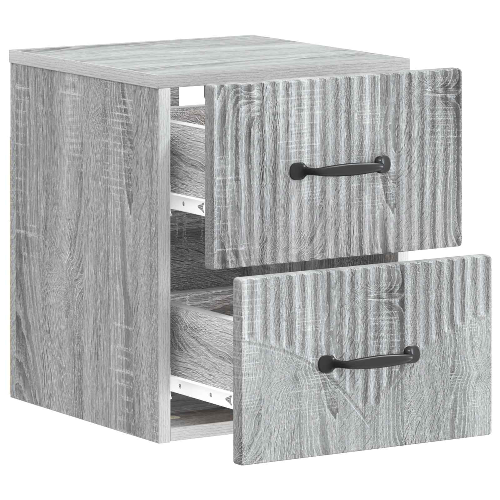 Τοίχου Κρεμαστό Κομοδίνο Γκρι Sonoma 34,5 x 33 x 40 εκ - Pakobazaar