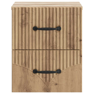 Τοίχου Κρεμαστό Κομοδίνο 2 pcs Artisan Δρυς 34,5 x 33 x 40 εκ - Pakobazaar