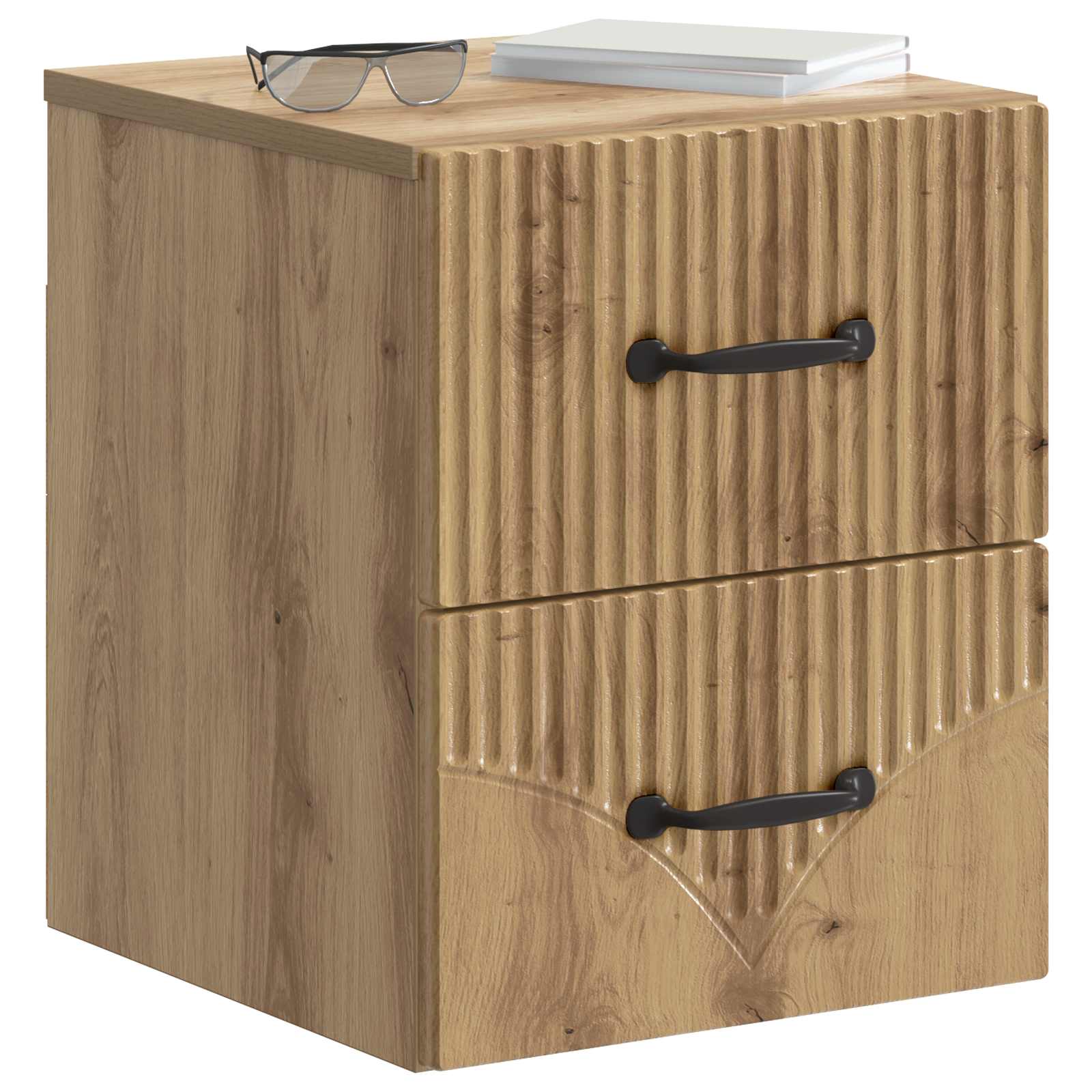 Τοίχου Κρεμαστό Κομοδίνο 2 pcs Artisan Δρυς 34,5 x 33 x 40 εκ - Pakobazaar
