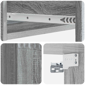 Τραπεζάκι Τοίχου Γκρι Sonoma 59 x 34,5 x 17 εκ. - Pakobazaar