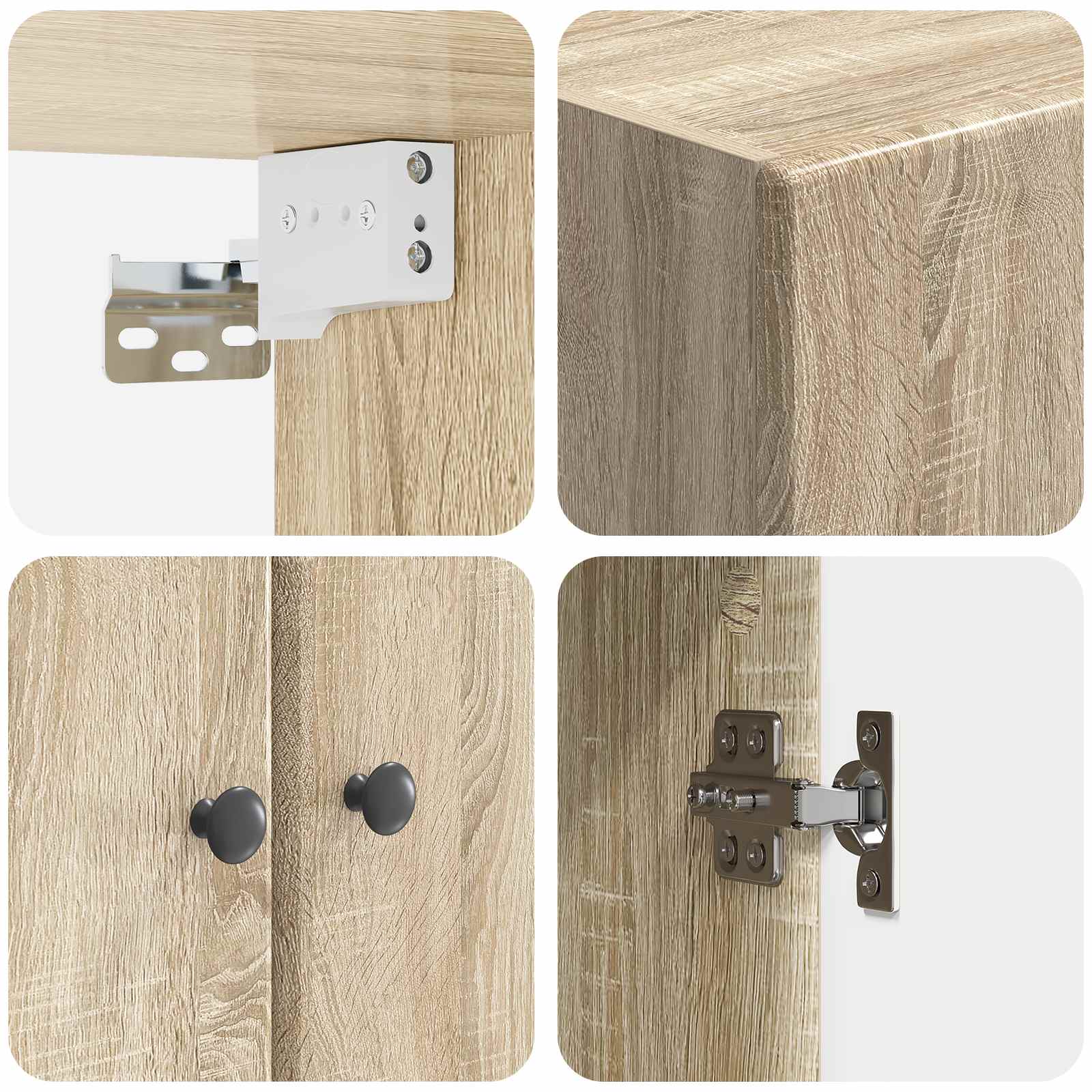 Τοίχου Ντουλάπα Sonoma Δρυς 66 x 34,5 x 90 εκ - Pakobazaar
