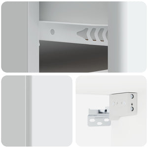Τοίχου Κρεμαστό Κομοδίνο 2 pcs Λευκό 34,5 x 33 x 20 εκ. - Pakobazaar