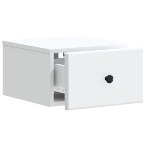 Τοίχου Κρεμαστό Κομοδίνο 2 pcs Λευκό 34,5 x 33 x 20 εκ. - Pakobazaar