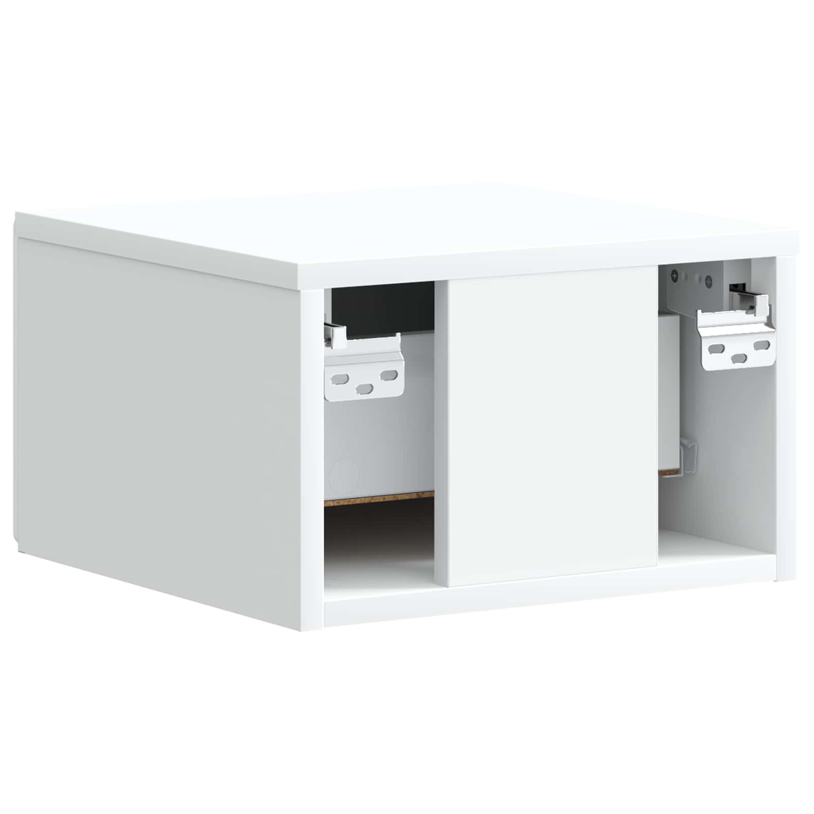 Τοίχου Κρεμαστό Κομοδίνο 2 pcs Λευκό 34,5 x 33 x 20 εκ. - Pakobazaar