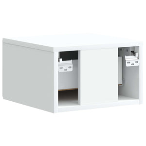Τοίχου Κρεμαστό Κομοδίνο 2 pcs Λευκό 34,5 x 33 x 20 εκ. - Pakobazaar