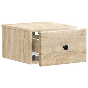 Τοίχου Κρεμαστό Κομοδίνο 2 pcs Sonoma Δρυς 34,5 x 33 x 20 εκ. - Pakobazaar
