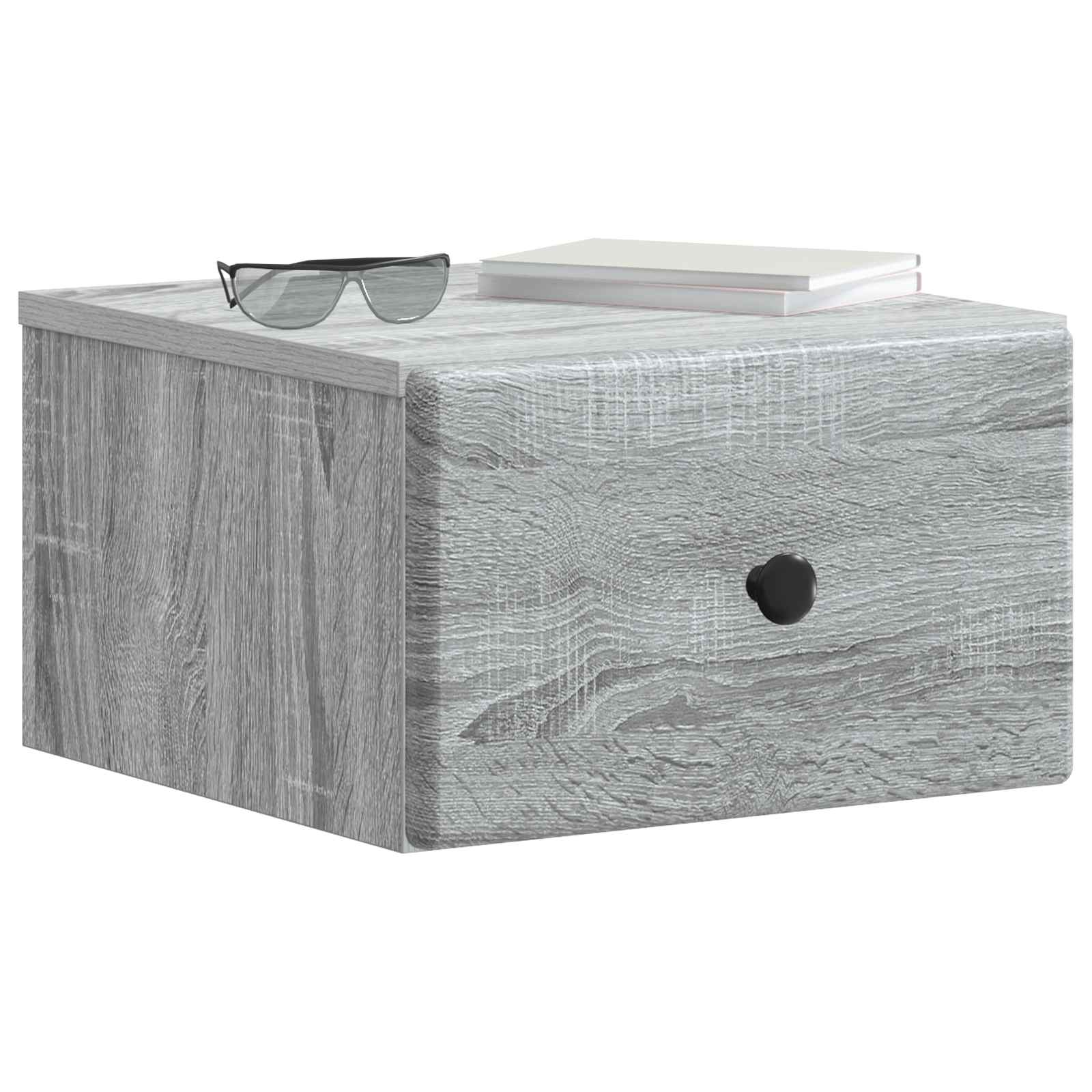 Τοίχου Κρεμαστό Κομοδίνο Γκρι Sonoma 34,5 x 33 x 20 εκ. - Pakobazaar