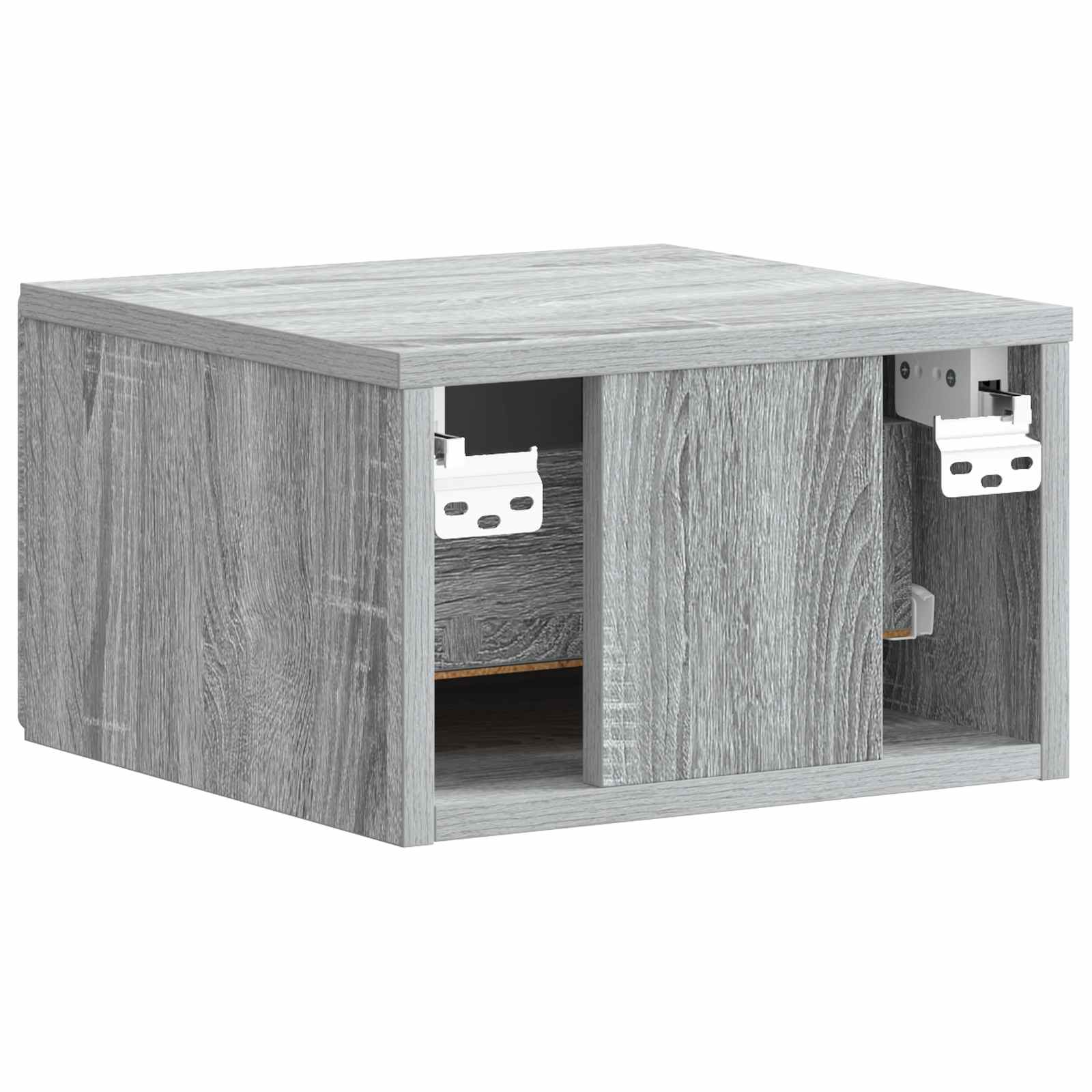 Τοίχου Κρεμαστό Κομοδίνο 2 pcs Γκρι Sonoma 34,5 x 33 x 20 εκ. - Pakobazaar