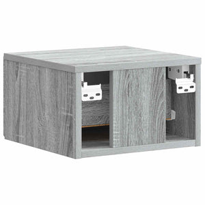 Τοίχου Κρεμαστό Κομοδίνο 2 pcs Γκρι Sonoma 34,5 x 33 x 20 εκ. - Pakobazaar