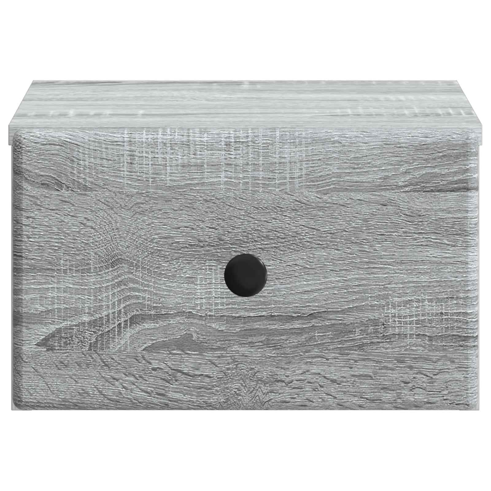 Τοίχου Κρεμαστό Κομοδίνο 2 pcs Γκρι Sonoma 34,5 x 33 x 20 εκ. - Pakobazaar
