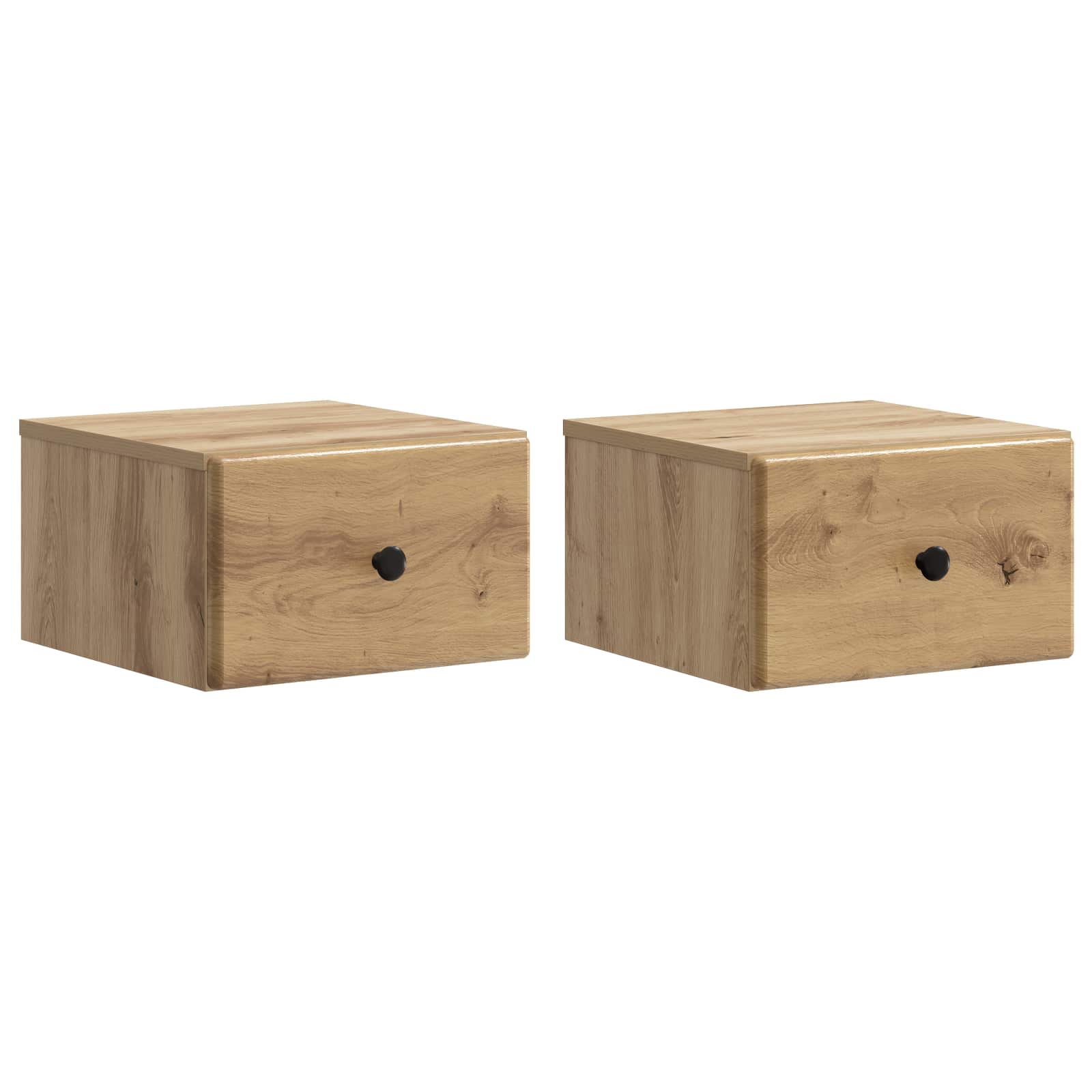 Τοίχου Κρεμαστό Κομοδίνο 2 pcs Artisan Δρυς 34,5 x 33 x 20 εκ. - Pakobazaar