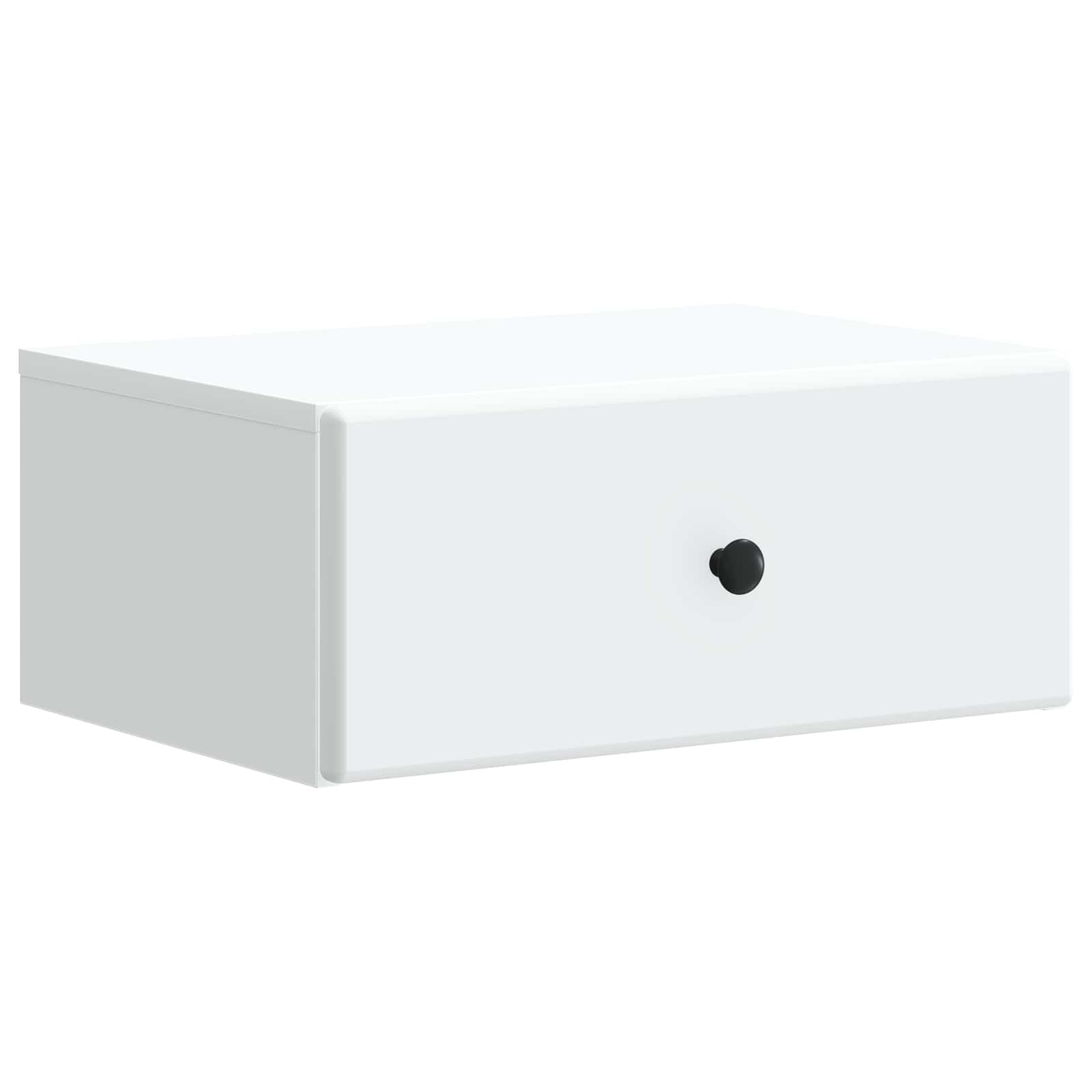 Τοίχου Κρεμαστό Κομοδίνο 2 pcs Λευκό 49 x 34,5 x 20 εκ. - Pakobazaar